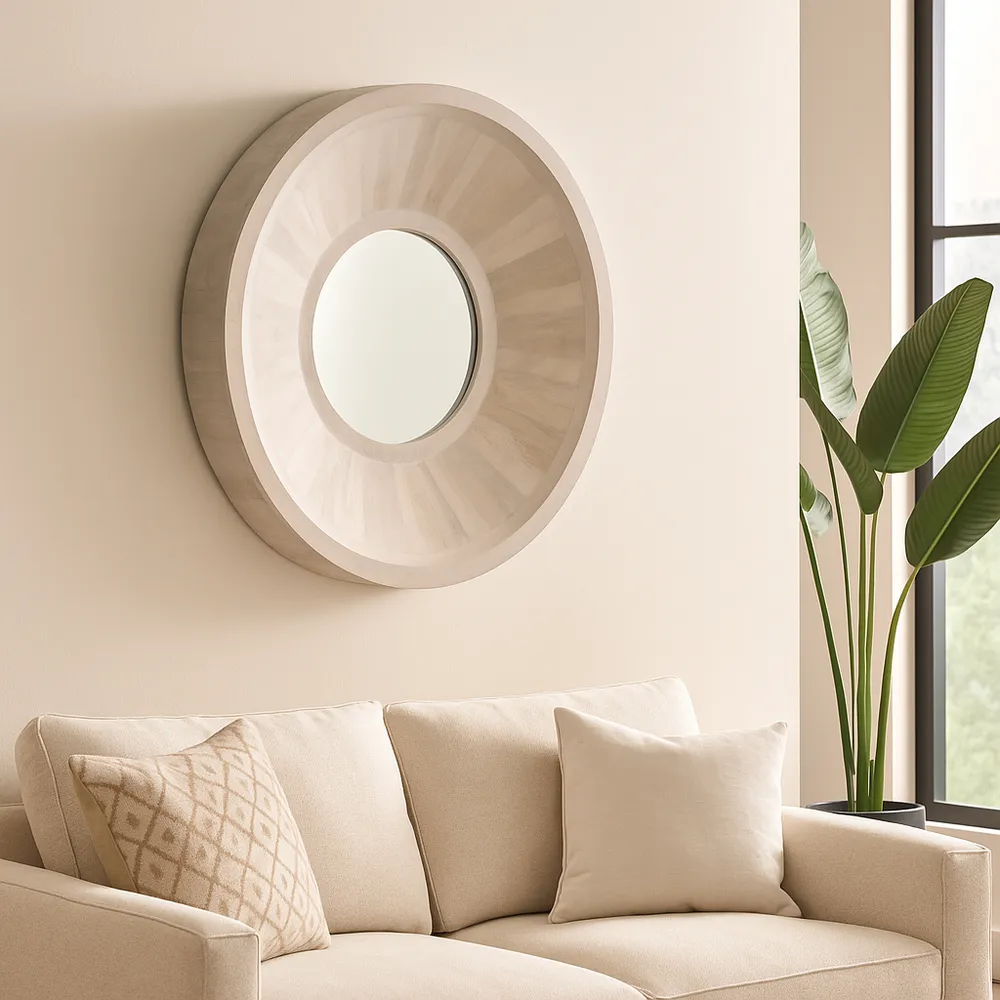 BONDSIDE IVORY MIRROR 36 (IN)