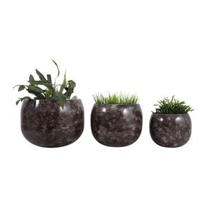 JAKEWICK SET OF 3 BROWN PLANTER 11 (IN) 3