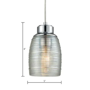 Muncie 5'' Wide 1-Light Mini Pendant - Polished Chrome 2