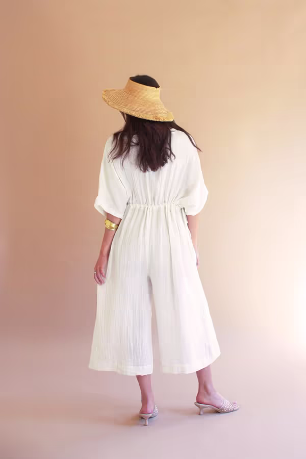 Jumper with Drawstring Waist / Cotton