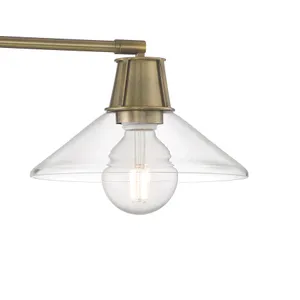 Dillon 6.75'' High 1-Light Swingarm Sconce - Antique Brass 4