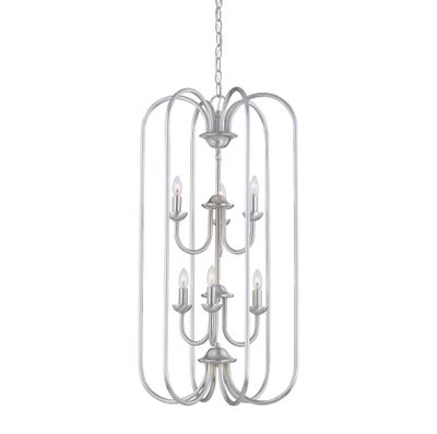Bella 16.25'' Wide 6-Light Chandelier - Brushed Nickel