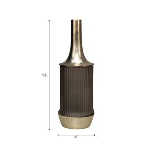 FORDFORD GRAY GLASS VASE 20 (IN) 10