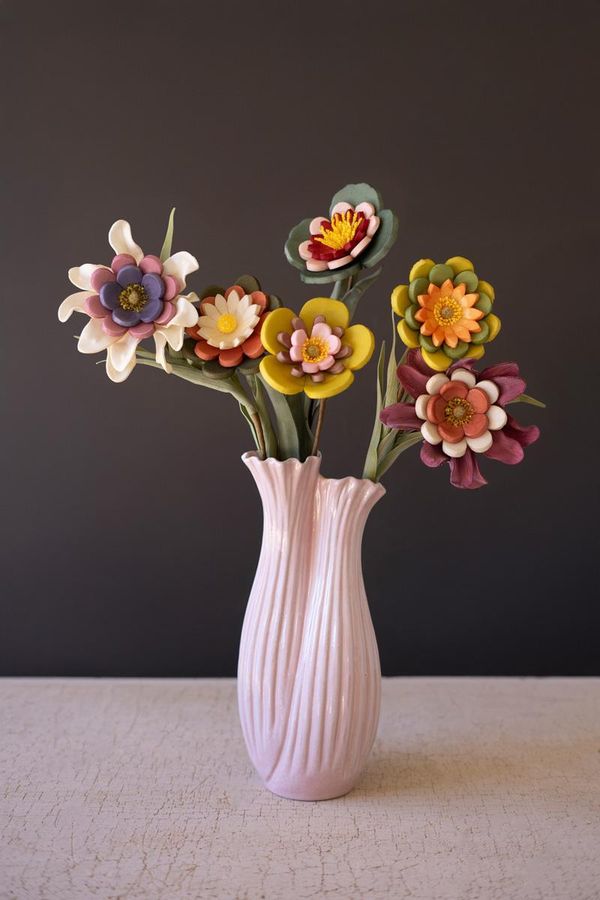Set of 6 Multi-Colored Botanica