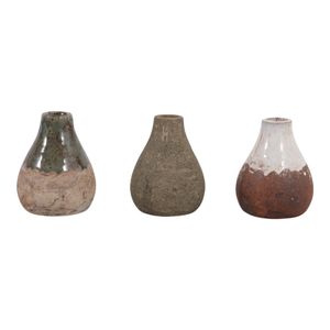 ROSEGROVE SET OF 3 IVORY VASES 5 (IN) 4
