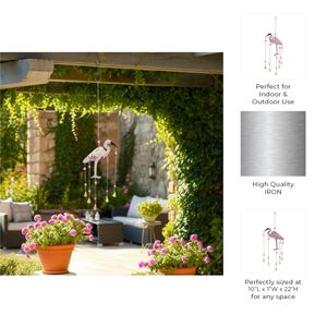 BARDENSIDE PINK WIND CHIME 26 (IN) 11