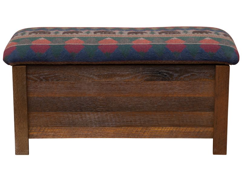 Barnwood Blanket Chest - Premium Fabric 4
