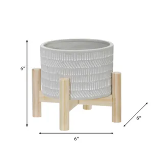 MIABROOK IVORY PLANTER 6 (IN) 10