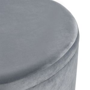 Linder Storage Ottoman - Charcoal 3