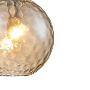 Watersphere 10'' Wide 1-Light Mini Pendant - Polished Chrome with Amber 4