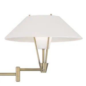 Cody 13'' High 1-Light Swingarm Sconce - Antique Brass 4