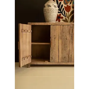 Reclaimed Wood Four Door Sideboard 3