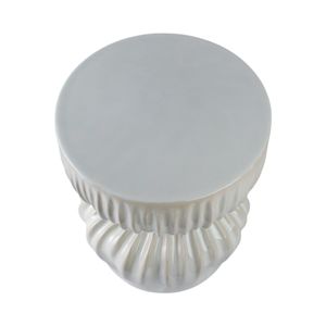 LEONAMILL WHITE GARDEN STOOL 19 (IN) 8