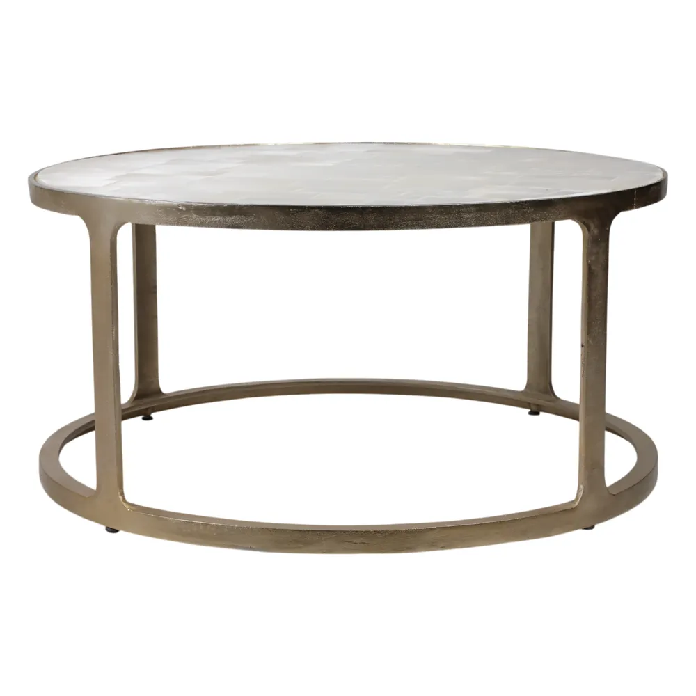NELSONWAY GOLD COFFEE TABLE 20 (IN)