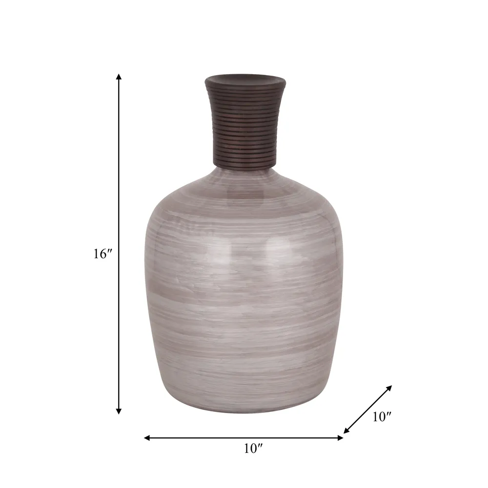 ELDONWICK BROWN GLASS VASE 16 (IN)