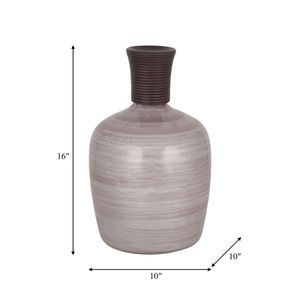 ELDONWICK BROWN GLASS VASE 16 (IN) 9