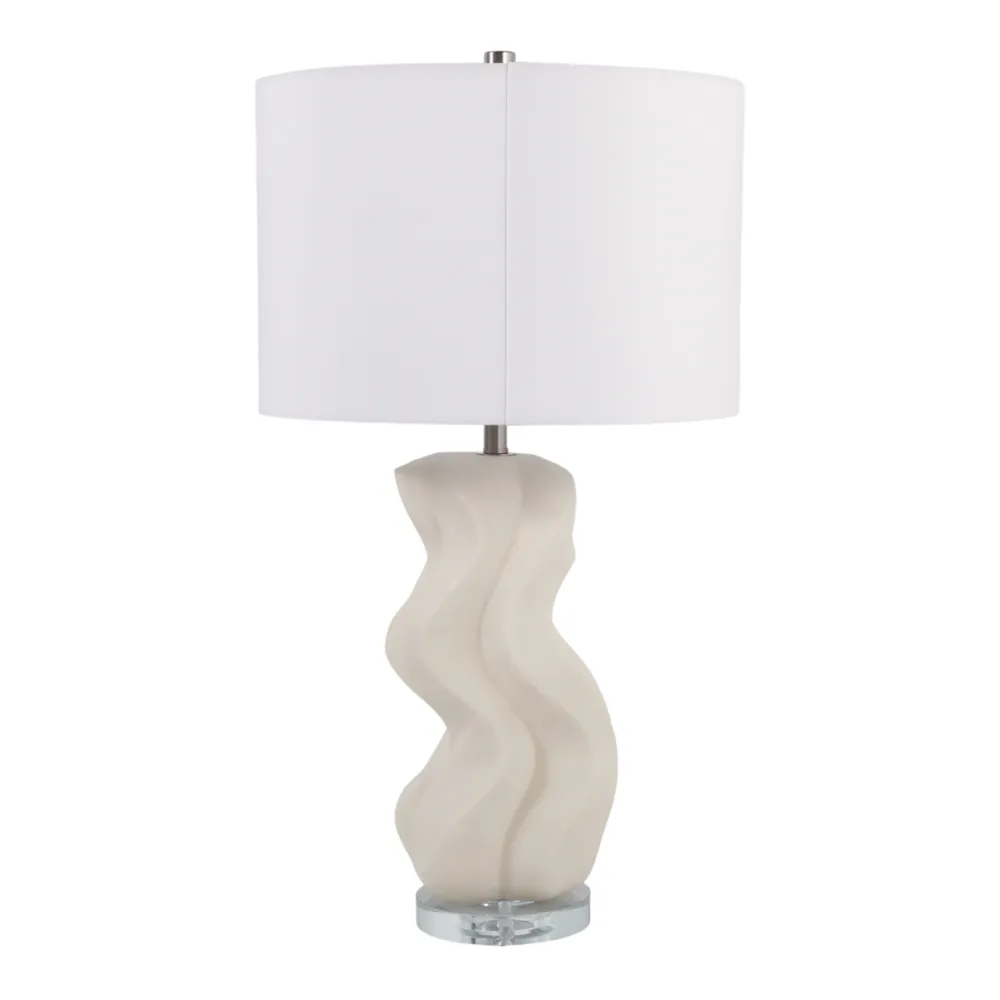 SLATECROSS WHITE LAMP 28 (IN)