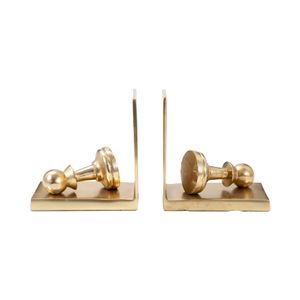 BECKETTPARK SET OF 2 GOLD BOOKENDS 6 (IN) 1