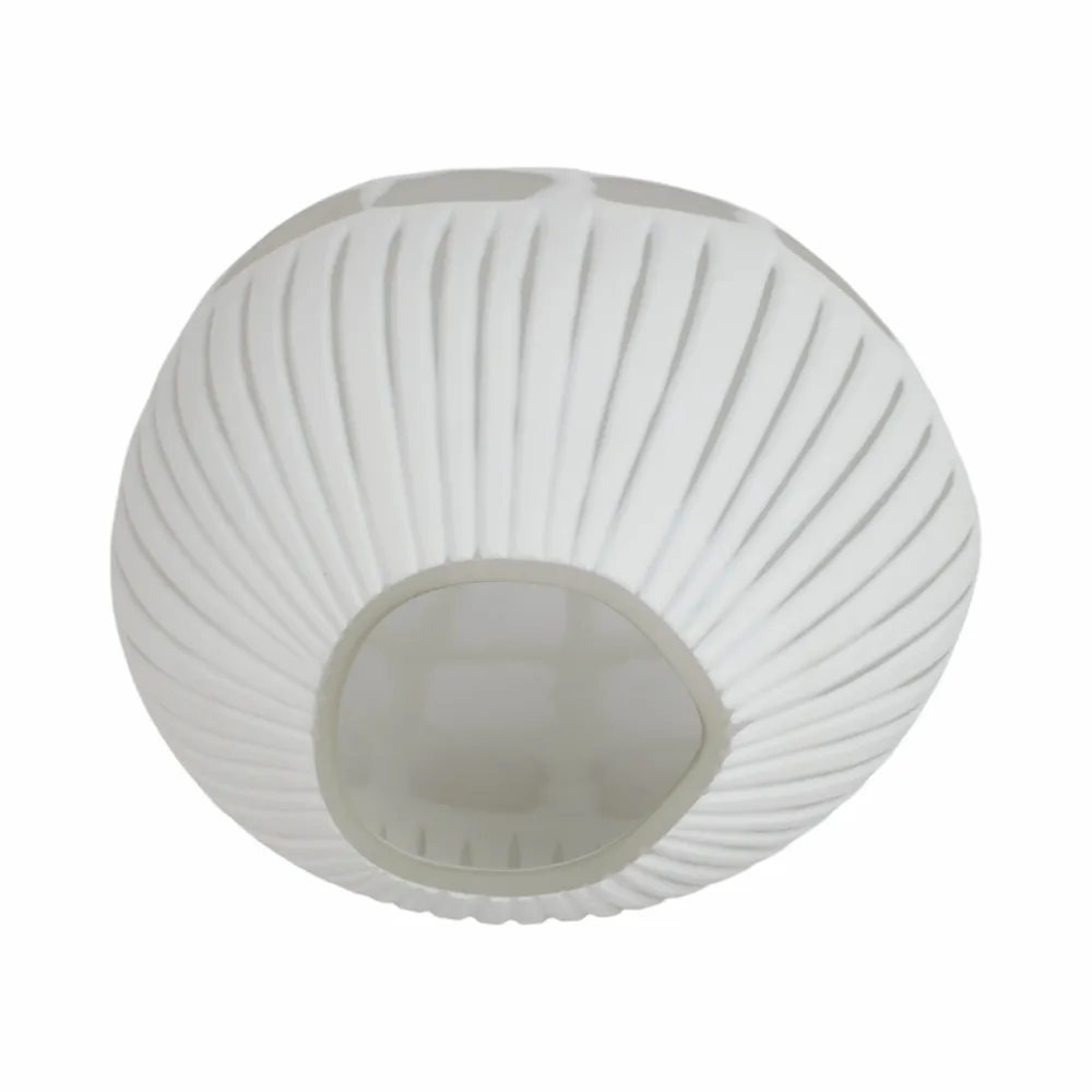 WOODSONWORTH WHITE GLASS VASE 11 (IN)