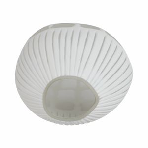 WOODSONWORTH WHITE GLASS VASE 11 (IN) 7