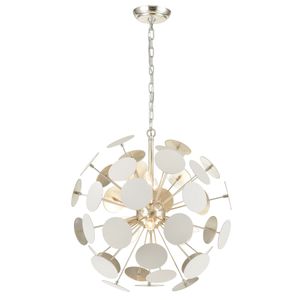 Modish 21'' Wide 6-Light Chandelier - Matte White 1
