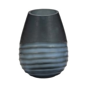 CARTERHAVEN BLUE GLASS VASE 10 (IN) 5