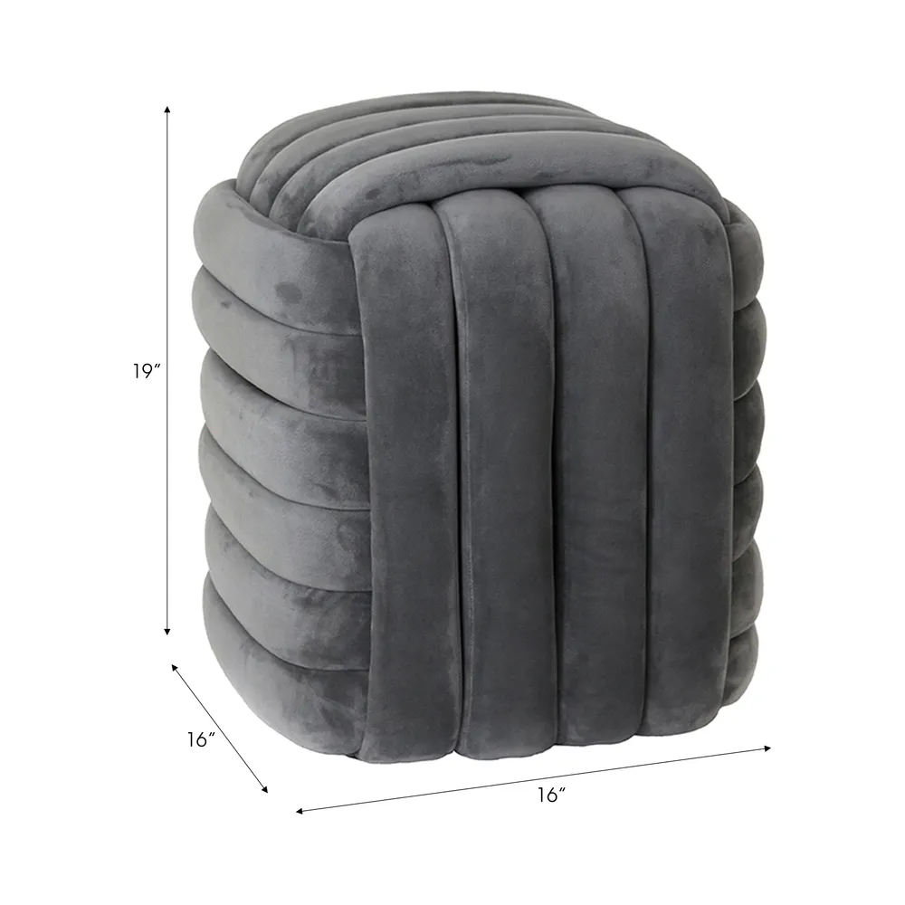 COLEOAK GRAY STOOL 19 (IN)