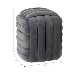 COLEOAK GRAY STOOL 19 (IN) 8