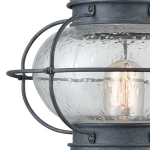 Onion 19'' High 1-Light Outdoor Post Light - Aged Zinc 2