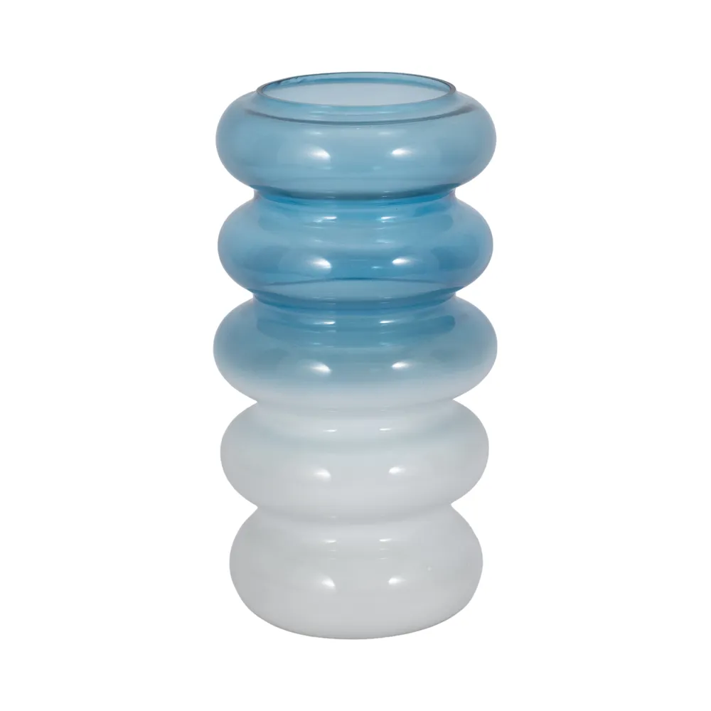 HARLOWFIELD BLUE GLASS VASE 12 (IN)