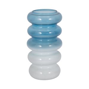 HARLOWFIELD BLUE GLASS VASE 12 (IN) 4
