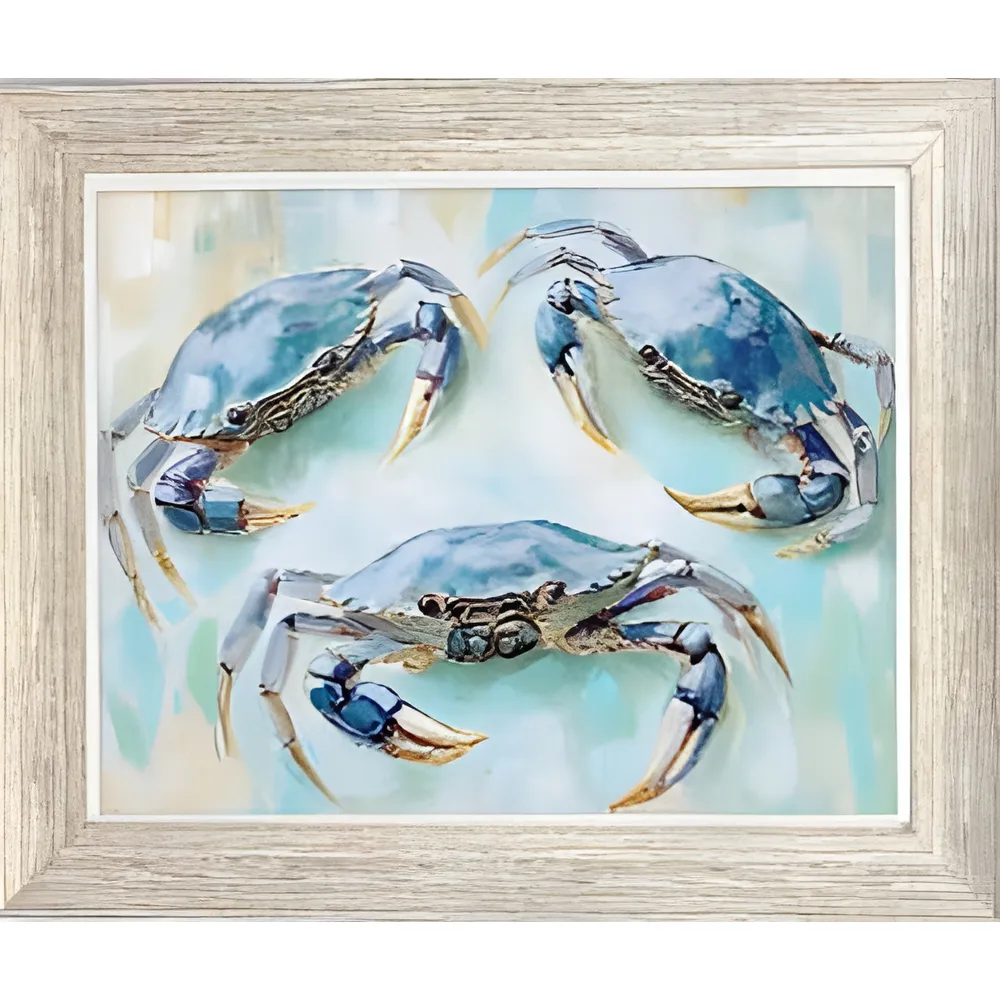 Gel Print with White Liner and Light Grey Driftwood Frame