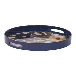 Harvest Sunshine Round Lacquer Serving Tray 4