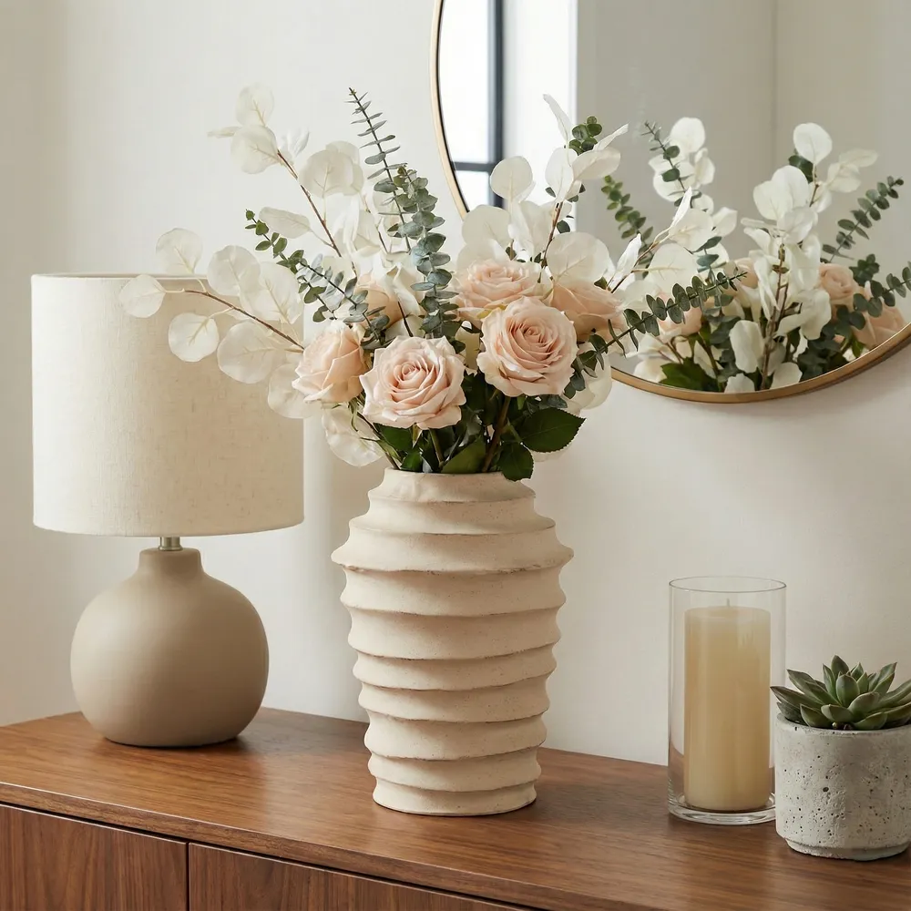 RIDERGATE IVORY VASE 14 (IN)