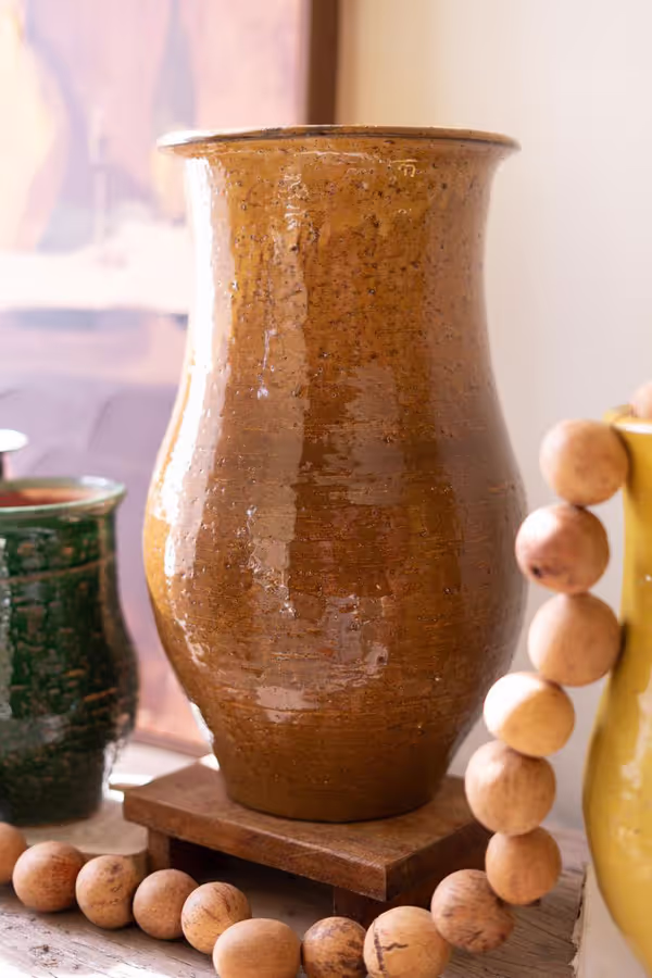 Set of 3 Organic Ceramic Vases
