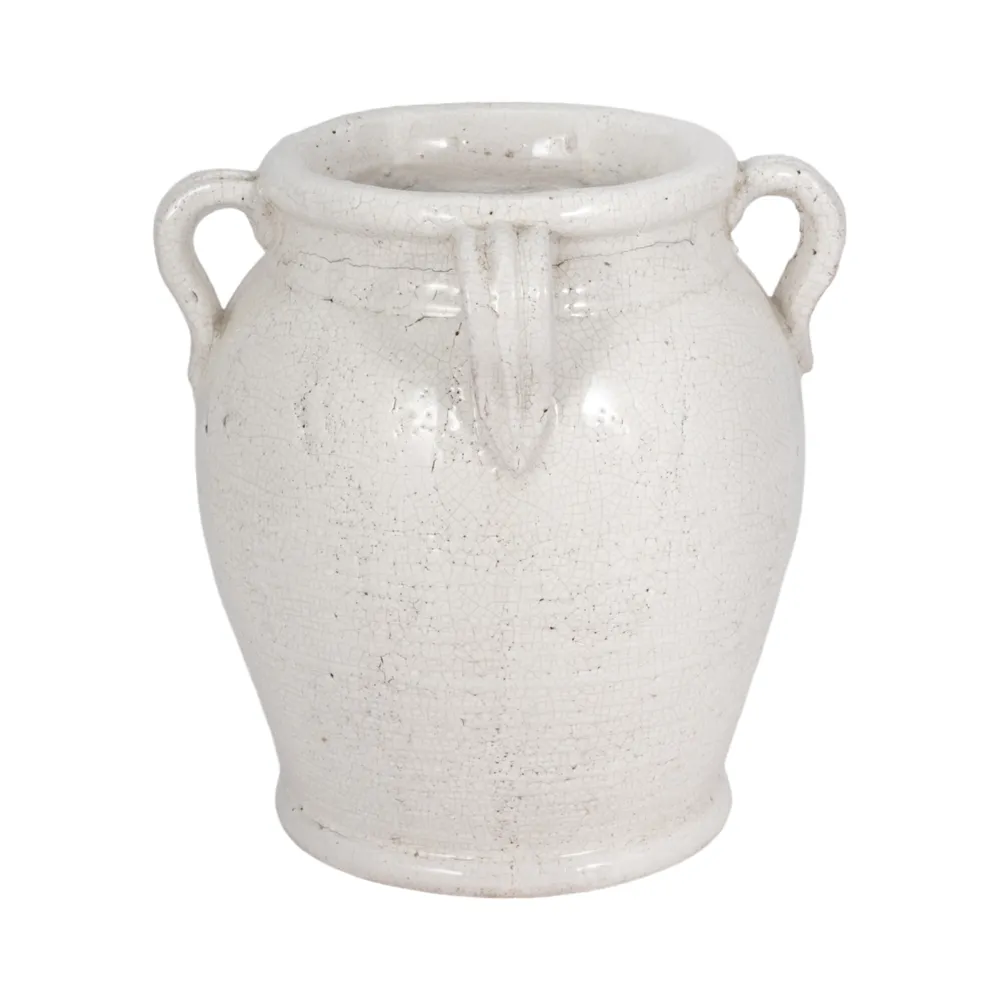 COHENWAY WHITE VASE 10 (IN)