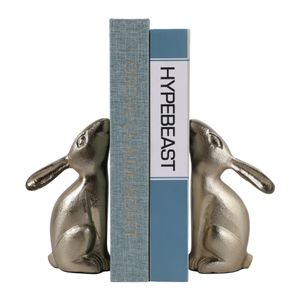 RAMONAHAM SET OF 2 GOLD BOOKENDS 7 (IN) 4