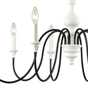 Val de Loire 36'' Wide 8-Light Chandelier - White 4