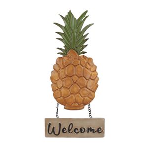 14-1/2" WELCOME PINEAPPLE WALL DECOR 1