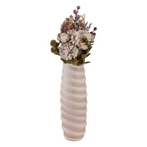 SAMSONWICK IVORY GLASS VASE 13 (IN) 3