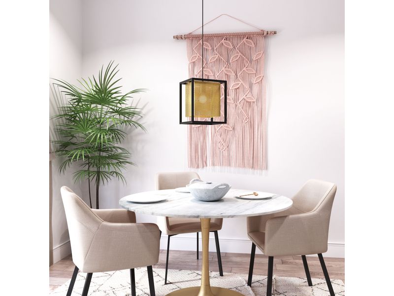 Yves Ceiling Lamp Gold & Black 8