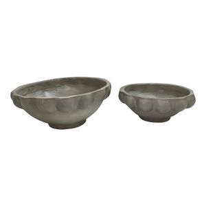 CHESTERBEACH SET OF 2 TAN BOWLS 6 (IN) 1