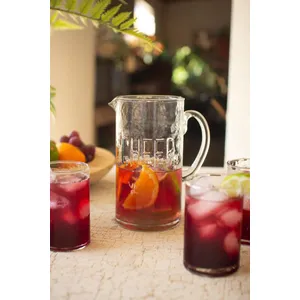 Glass Cheers Pitcher with 4 Glasses 4
