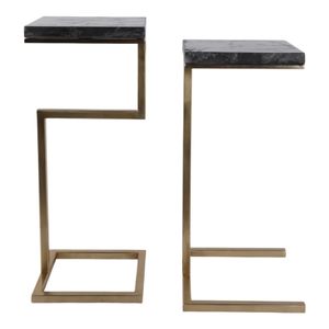 LEILAVALE SET OF 2 BLACK TABLE 25 (IN) 5