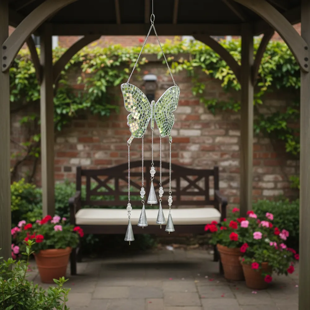 NOVASIDE SILVER WIND CHIME 27 (IN)