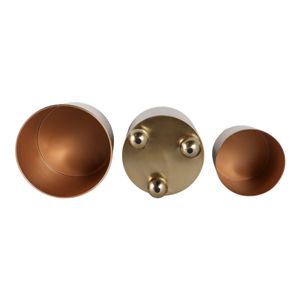 CLAYLAND SET OF 3 GOLD PLANTER 13 (IN) 8