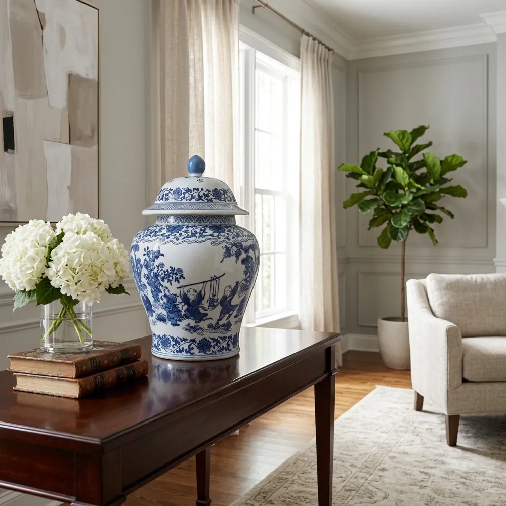 BOLTONRIDGE BLUE CHINOISERIE 16 (IN)