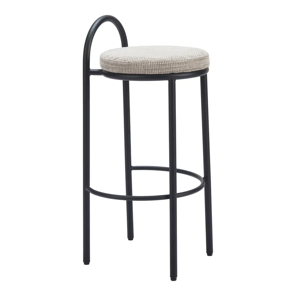 Sisal Barstool Beige Tweed