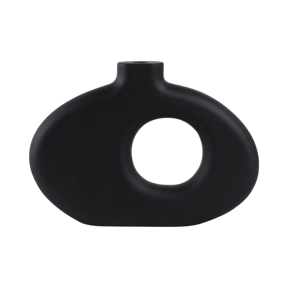 GRIFFINMOOR BLACK VASE 10 (IN)
