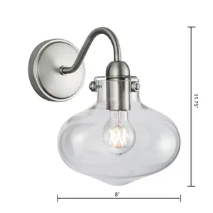 Clara 11.75'' High 1-Light Sconce - Brushed Nickel 2